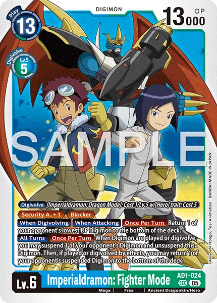 AD1-024 Imperialdramon: Fighter Mode