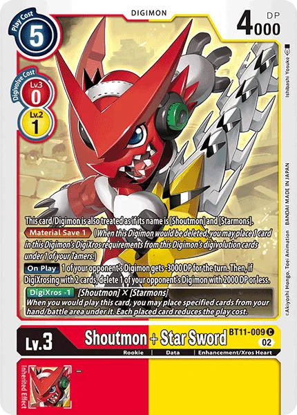 BT11-009 Shoutmon + Star Sword