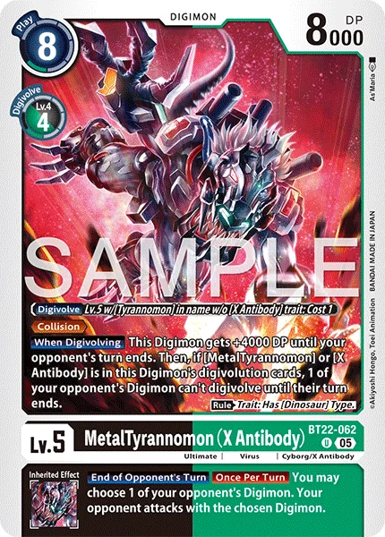 BT22-062 MetalTyrannomon (X Antibody)