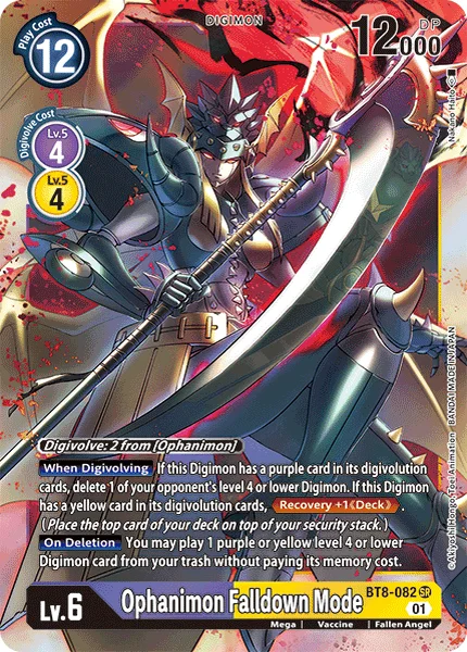BT8-082 Ophanimon Falldown Mode